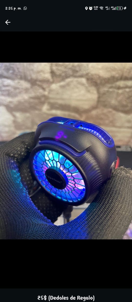 Cooler Ventilador Refrigerante Magnético para Celulares