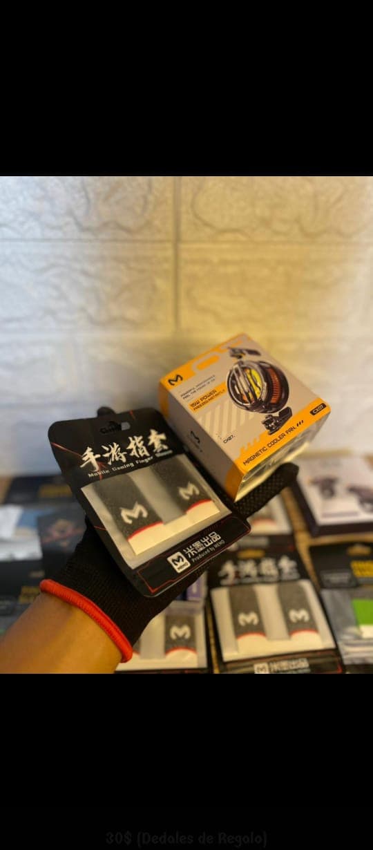 Guantes Gamers Dedales de Fibra de Plata Anti-Sudor (Par)